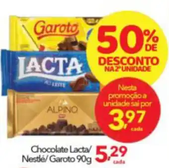 Chocolate Lacta / Nestle/ Garoto 90g