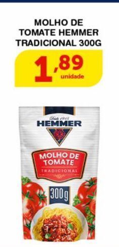 Roldão Molho de tomate hemmer tradicional 300g oferta