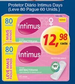 Supermercados Guanabara Protetor Diario Intimus Days oferta