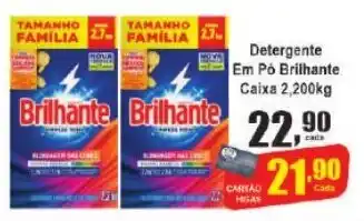 Higa's Supermercado Detergente Em Pó Brilhante Caixa 2,200kg oferta