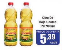 Higa's Supermercado Óleo De Soja Coamo Pet 900ml oferta