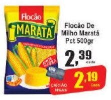 Higa's Supermercado Flocão de Milho Maratá Pct 500gr oferta