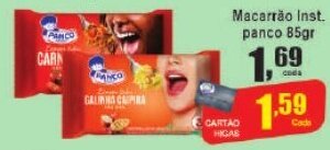 Higa's Supermercado Macarrão Inst. panco 85gr oferta