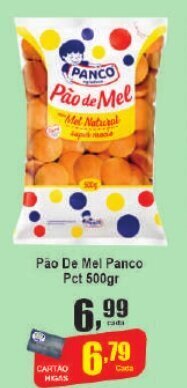 Higa's Supermercado Pão De Mel Panco Pct 500gr oferta