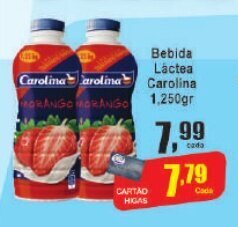 Higa's Supermercado Bebida Láctea Carolina 1250gr oferta