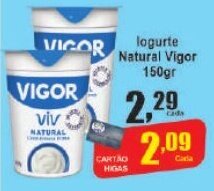 Higa's Supermercado logurte Natural Vigor 150gr oferta