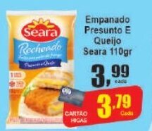 Higa's Supermercado Empanado Presunto E Queijo Seara 110gr oferta