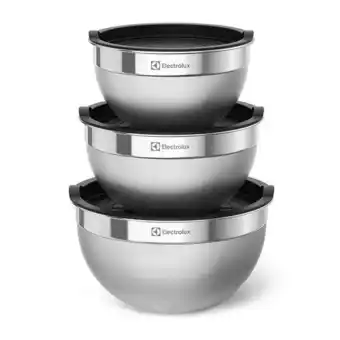 Electrolux Conjunto de bowls tigelas de inox com tampa plástica - electrolux oferta