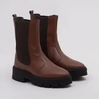 C&A Bota chelsea cano médio sapatella - chocolate oferta