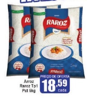 Higa's Supermercado Arroz Raroz Tp1 Pct 5kg oferta
