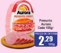 Higa's Supermercado Presunto Aurora Cada 100gr oferta