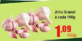 Higa's Supermercado Alho Granel à cada 100g oferta