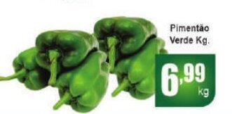 Higa's Supermercado Pimentão Verde Kg. oferta