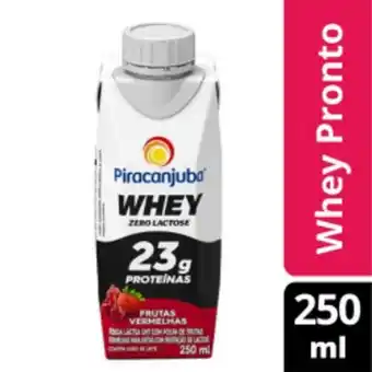 Rede Compras Bebida láctea piracanjuba whey zero lactose frutas vermelhas 250ml oferta