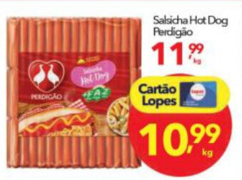Lopes Supermercados Salsicha Hot Dog Perdigao 1kg oferta