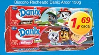 Supermercados Guanabara Biscoito Recheado Danix Arcor 130g oferta