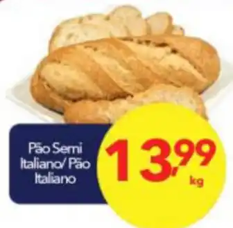 Lopes Supermercados Pao Semi Italiano/ Pao Italiano 1kg oferta