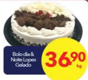 Lopes Supermercados Bolo Dia & Noite Lopes Gelado 1kg oferta