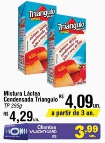 Fort Atacadista Mistura Láctea Condensada Triangulo TP 395g oferta