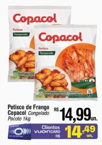 Fort Atacadista Petisco de Frango Copacol Congelado Pacote 1kg oferta
