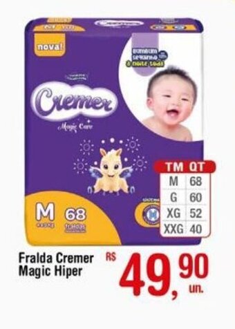 Fralda Cremer Magic Hiper