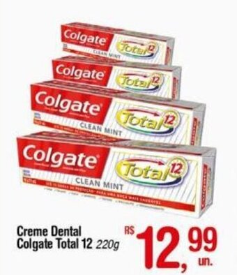 Fort Atacadista Creme Dental Colgate Total 12 220g oferta