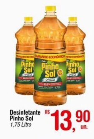 Fort Atacadista Desinfetante Pinho Sol 1,75 Litro oferta