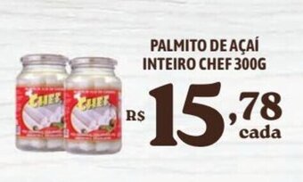 Bahamas Supermercados PALMITO DE AÇAÍ INTEIRO CHEF 300G oferta
