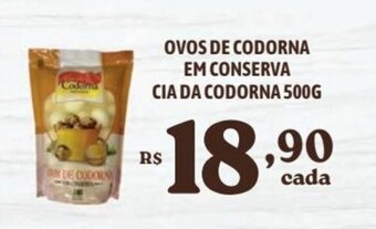 Bahamas Supermercados OVOS DE CODORNA EM CONSERVA CIA DA CODORNA 500G oferta