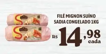 Bahamas Supermercados FILÉ MIGNON SUÍNO SADIA CONGELADO 1KG oferta