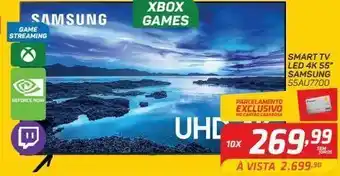 GBarbosa Smart tv led 4k 55” samsung 55au7700 oferta