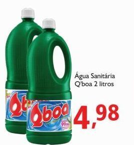 Supermercados ABC Água sanitária q'boa 2 litros oferta