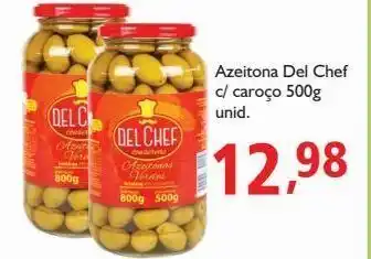 Supermercados ABC Azeitona del chef c/ caroço 500g oferta