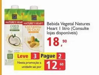 Bebida vegetal nature's heart 1l