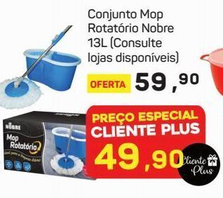 Supermercados ABC Conjunto mop rotatório nobre 13l oferta