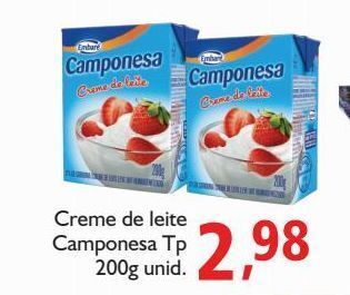 Supermercados ABC Creme de leite camponesa tp 200g oferta