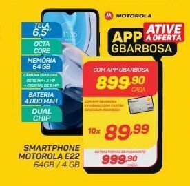 GBarbosa Smartphone motorola e22 64gb / 4 gb oferta