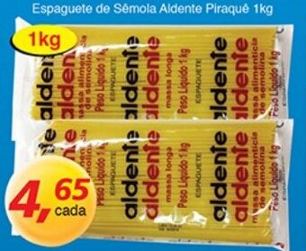 Supermercados Guanabara Espaguete de Semola Aldente Piraque 1kg oferta