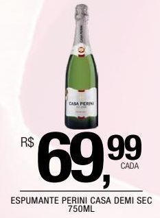 Espumante casa perini demi sec 750ml
