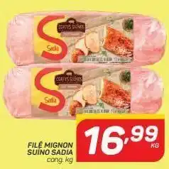 GBarbosa Filé mignon suíno sadia congelado kg oferta