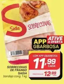 GBarbosa Sobrecoxa de frango sadia congelado 1kg oferta