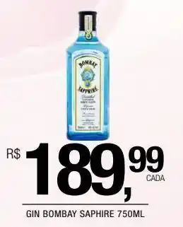 DB Supermercados Gin bombay sapphire 750ml oferta