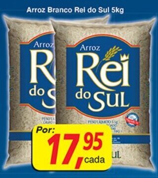 Supermercados Guanabara Arroz Branco Rei do Sul 5kg oferta