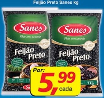 Supermercados Guanabara Feijao Preto Sanes 1kg oferta