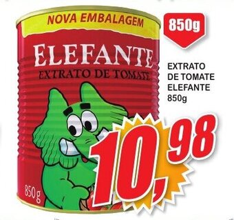 Vianense Supermercados EXTRATO DE TOMATE ELEFANTE 850g oferta