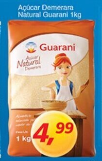 Supermercados Guanabara Acucar Demerara Natural Guarani 1kg oferta