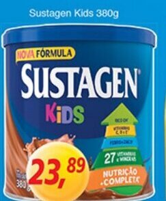 Supermercados Guanabara Sustagen Kids 380g oferta