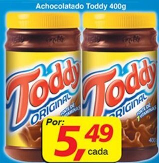 Supermercados Guanabara Achocolatado Toddy 400g oferta