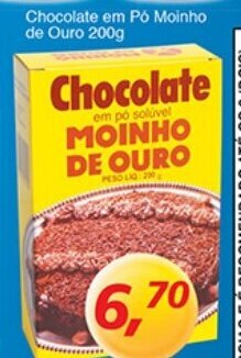 Chocolate em po Moinho de Ouro 200g