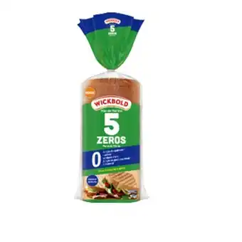 Pão de forma zero lactose 5 zeros wickbold 400g